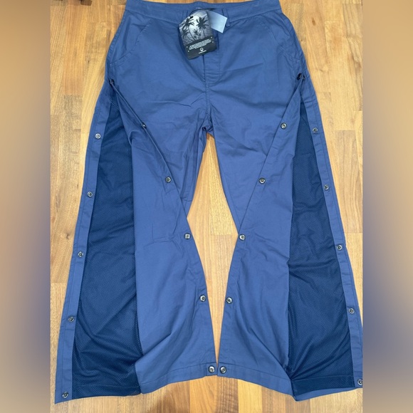 UNKNWN Tech Jogger Snap Side Pants | Navy Blue | Size Small - Picture 6 of 10